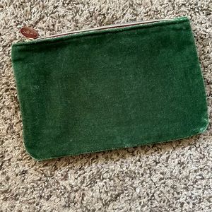 Velvet makeup bag